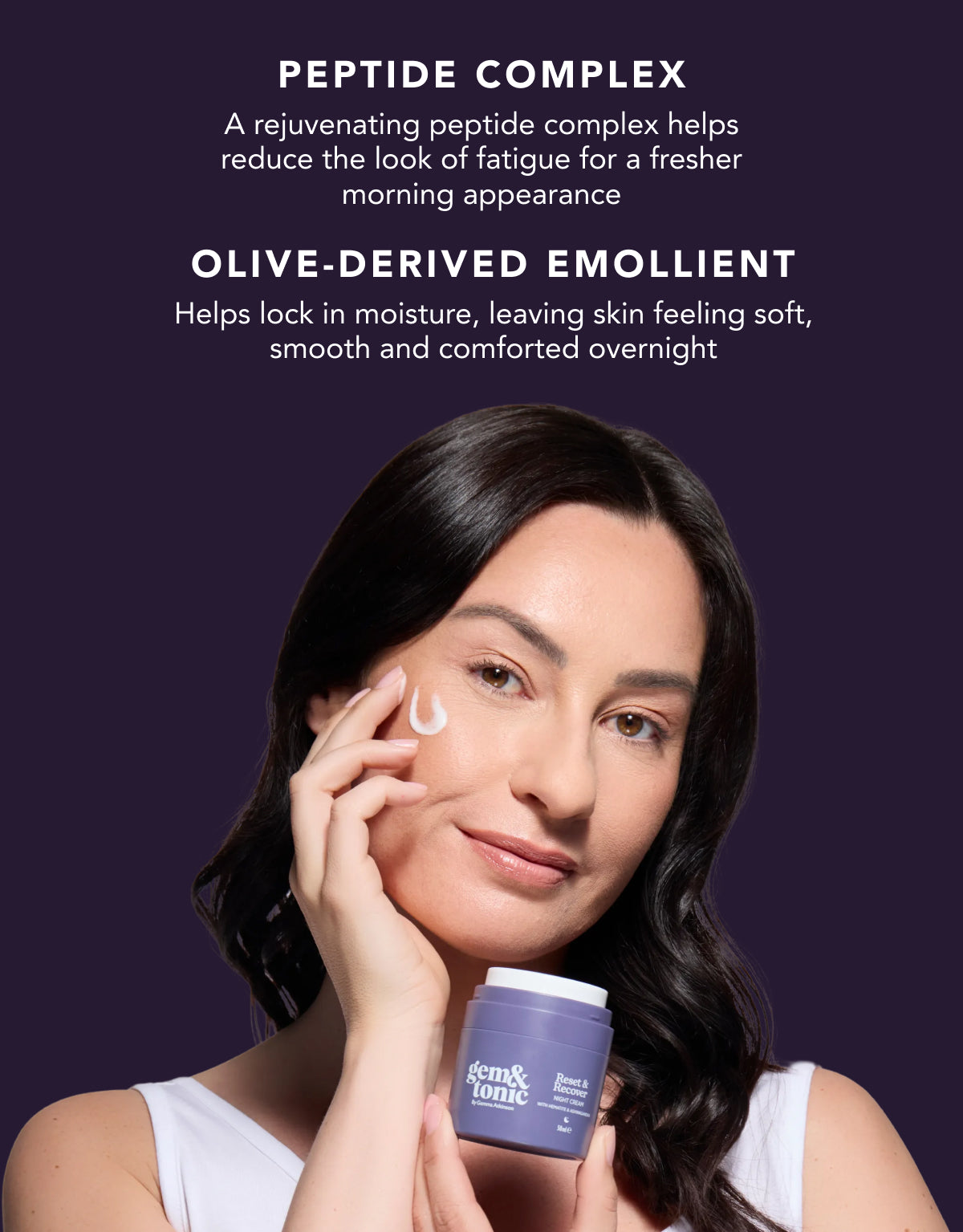 Gem & Tonic - Reset & Recover, Night Cream